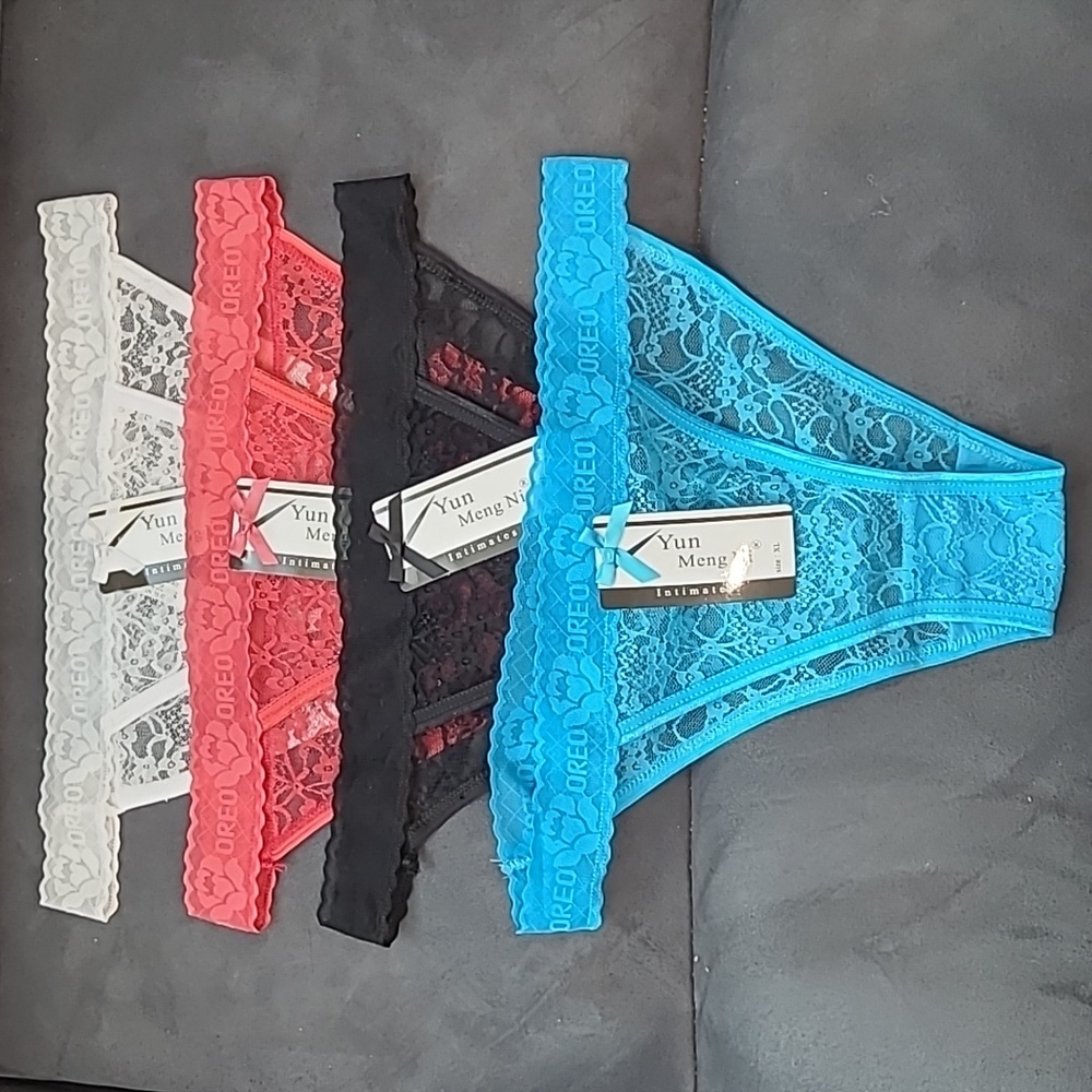 4 Lace Panties XL NWT